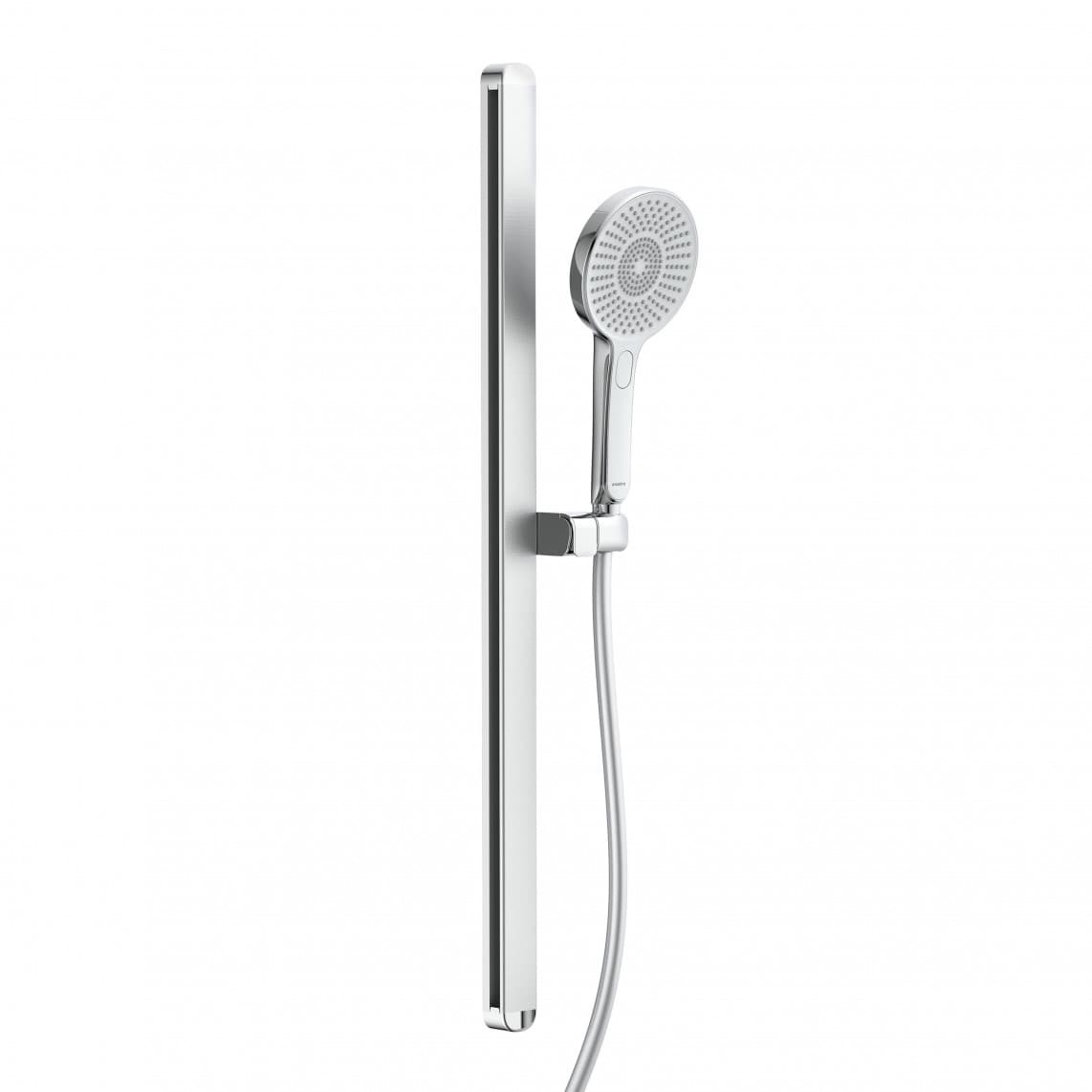 64200 KARIBIK Set barre de douche, chromé/gris clair, oval
