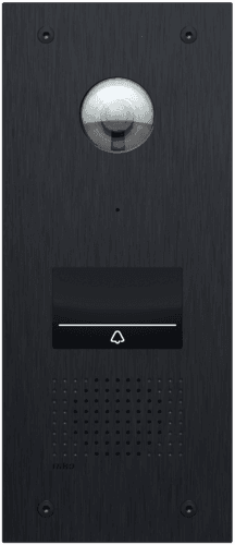 Poste extérieur vidéo pour Niko Home Control, avec 1 bouton-poussoir tactile éclairé