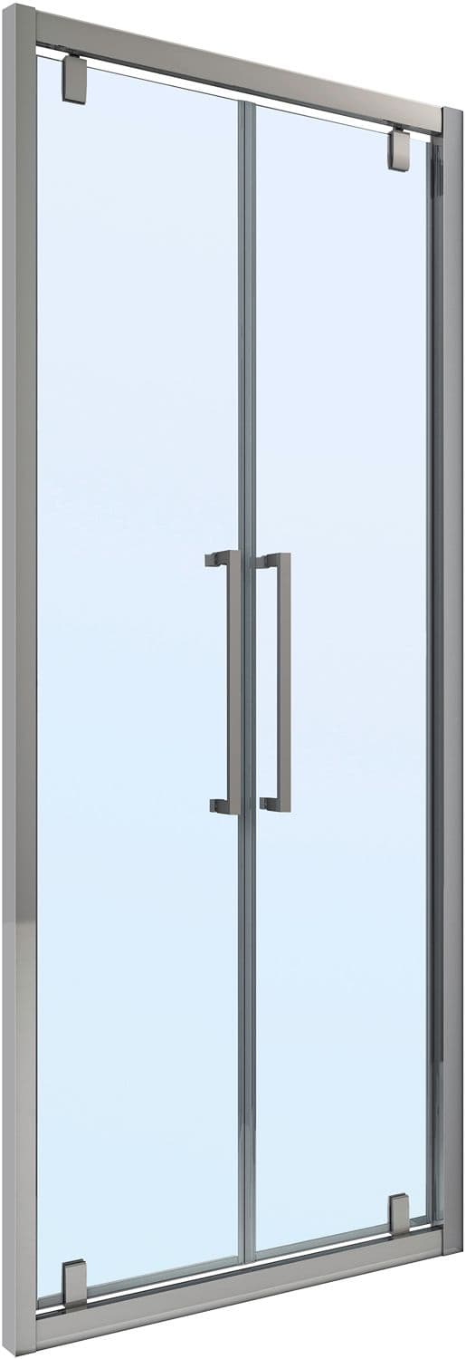 2-PANNEAUX PORTE PIVOTANTE URBAN DESCO COLLECTION 76-79 H200 CLAIRE-CHROME