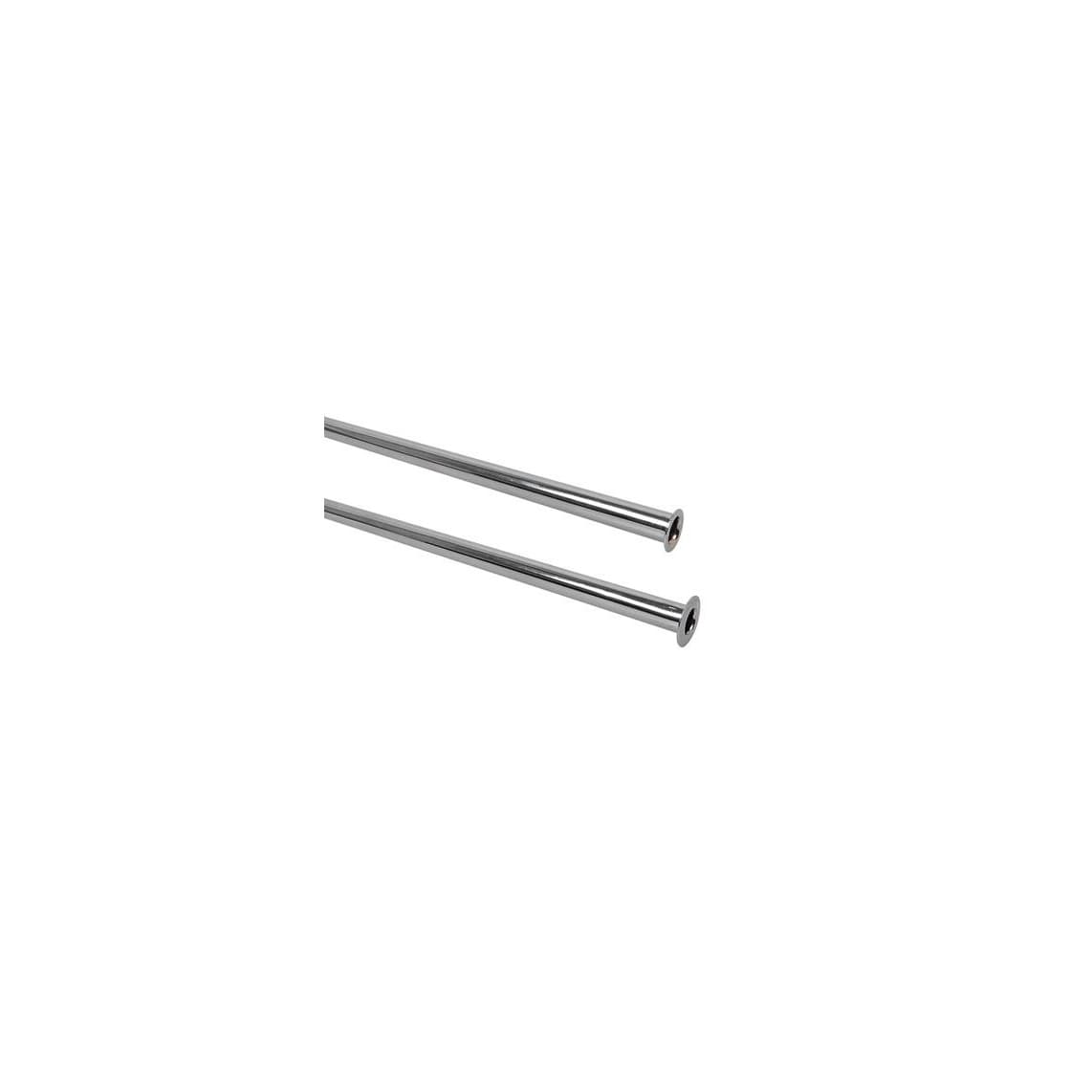 98627414 CU Tube de raccordement 1000 mm, chromé 10 mm, avec Bord rabattu