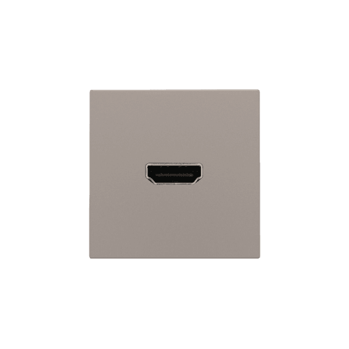 Set de finition avec prise HDMI/HDMI, couleur bronze coated