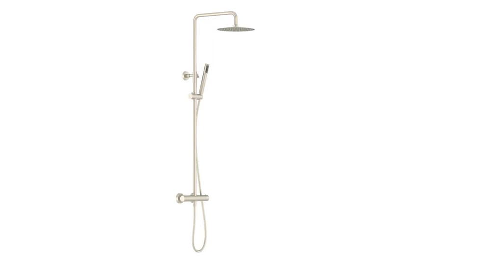 GO Van Marcke Verona système de douche thermostatique nickel brossé