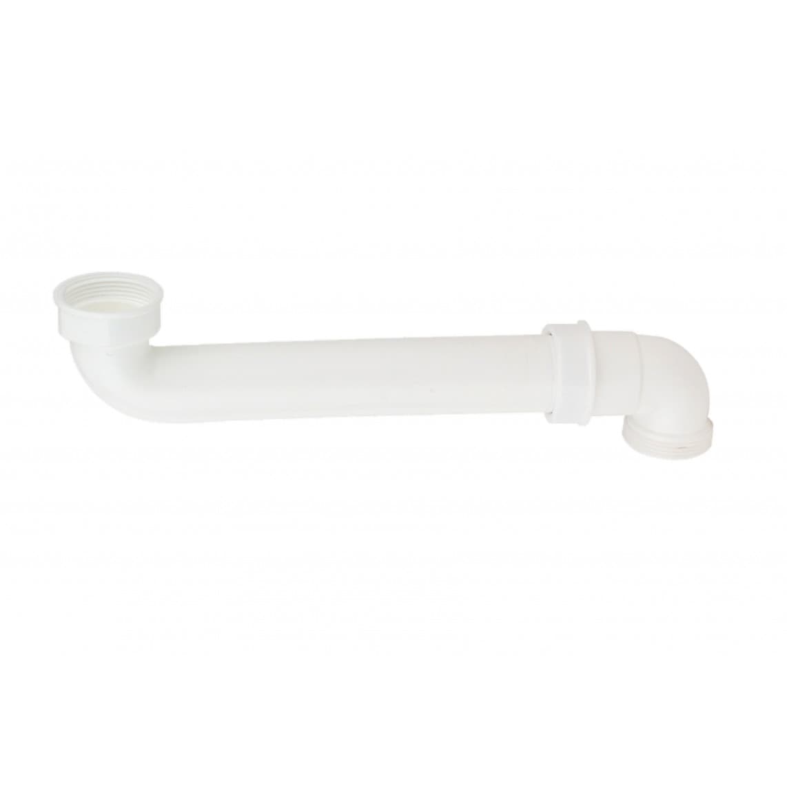 105785 KS VIEGA coude d’évacuation gain de place pour évier, blanc, 1 1/2" M x 290 mm x 1 1/2" M