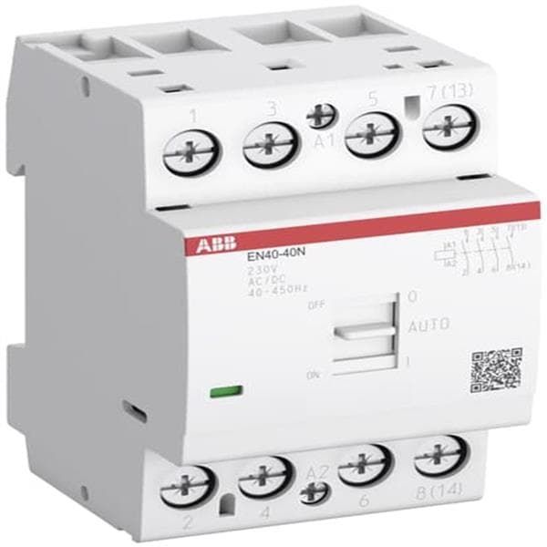 Contacteur modulaire 40A 40A 3 NO contacts tension circuit de commande: 230Vac