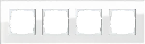 Cadre de finition Gira Esprit Blanc verre Blanc