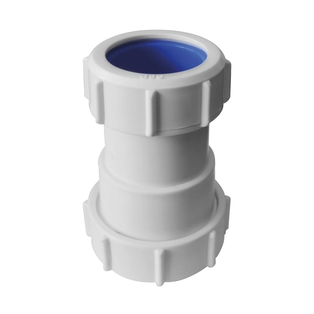 Mc Alpine pièce de transition de plomb à PVC 6/4"xD40mm PP blanc