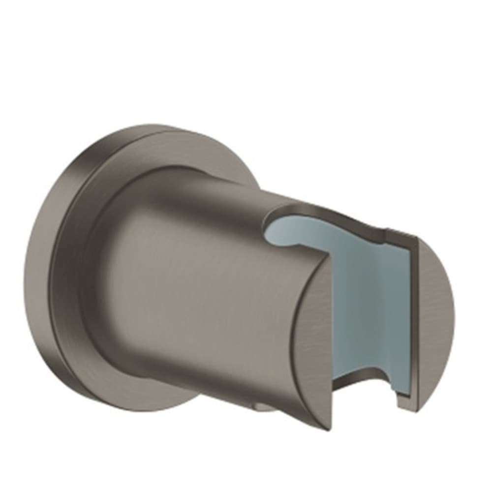 Grohe Rainshower support mur douchette non orientable rosace brush hard graphite
