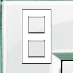 LivingLight - plaque rectangulaire 2 x 2 modules Aquamarine