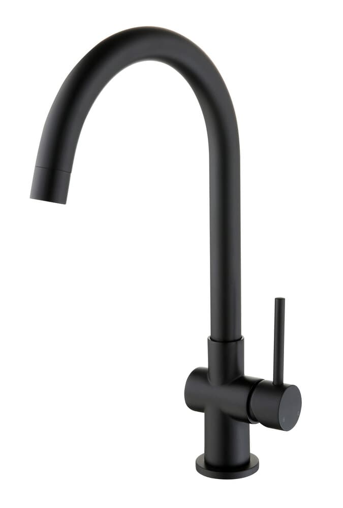 GO by Van Marcke Cocoon black mitigeur évier monocommande bec mobile noir mat