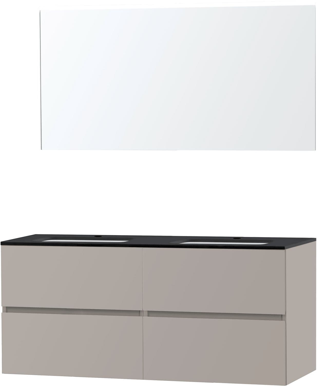 MEUBLE MOLTO POUDRE GRIS 140 BLEU BELGE MIROIR