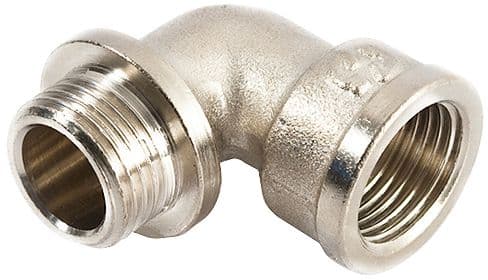 COUDE FILETE LAITON 3/4" MF CHROME