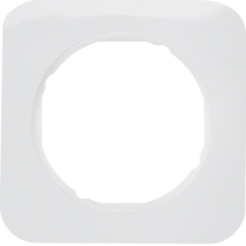 Plaque de recouvrement 1 poste Berker R.1 Blanc polaire, brillant