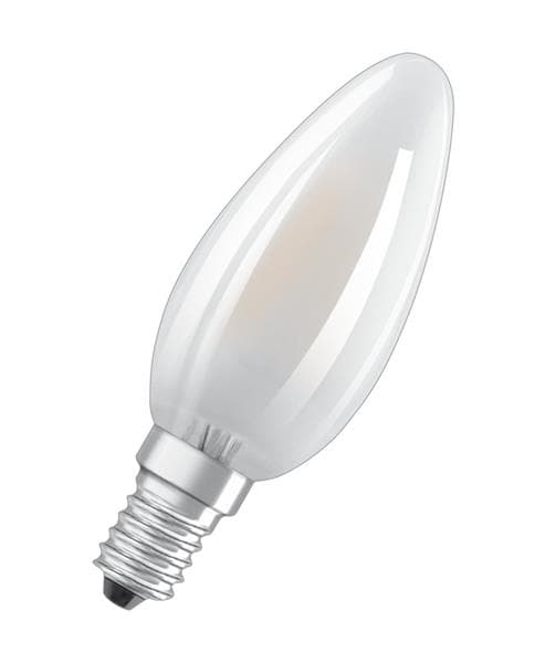 Lampe Led forme flamme Star B verre 4 - 40W / 827 E14 mat 300° 470lm Warm White non dimmable pack de