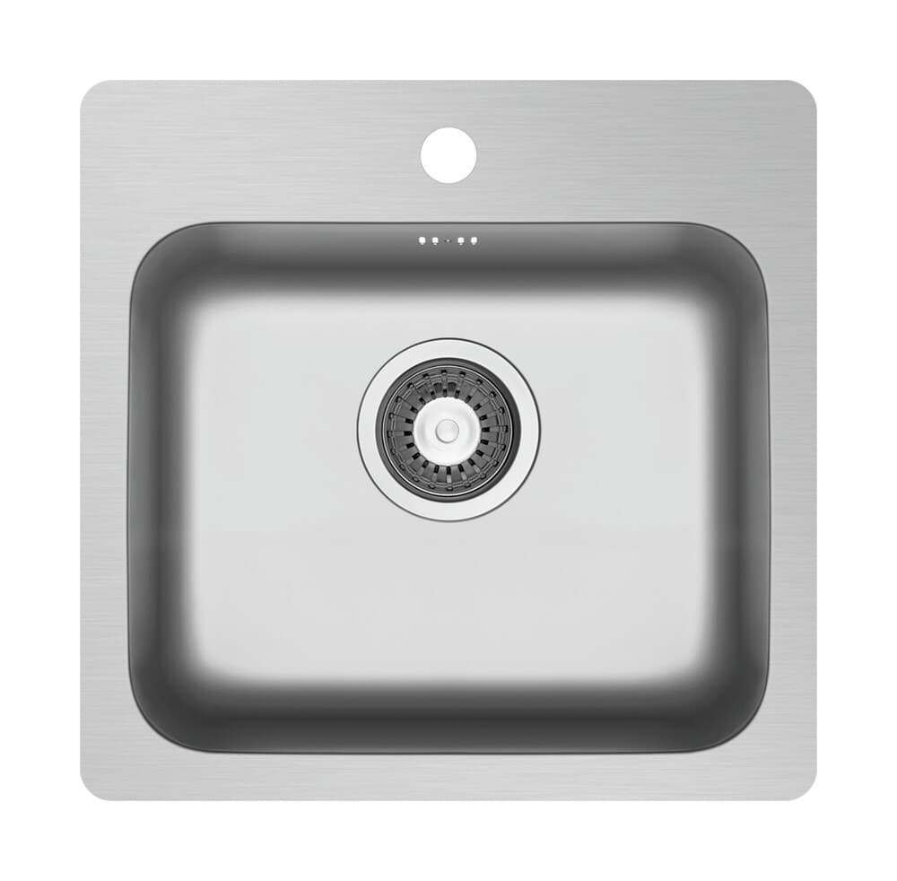 GO by Van Marcke Lia ForU évier complet 460x450mm 1 bac inox soupape décharge