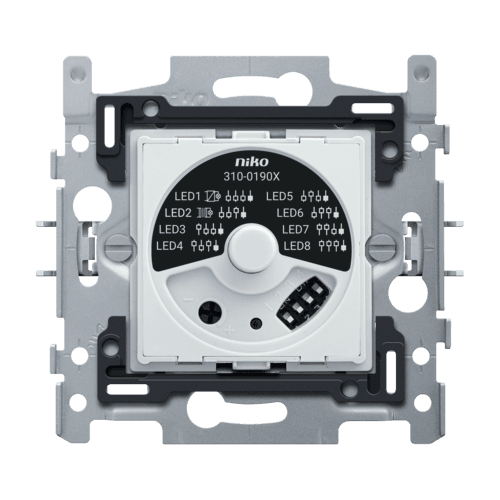 Socle pour variateur à bouton rotatif universel avec déparasitage TCC, 5 – 325 W, connexion à 3 fils