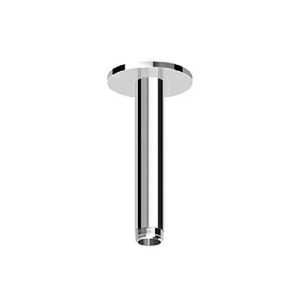 Zucchetti bras de douche montage plafond L130mm D21mm rosace D57mm G 1/2 Noir mat gaufré