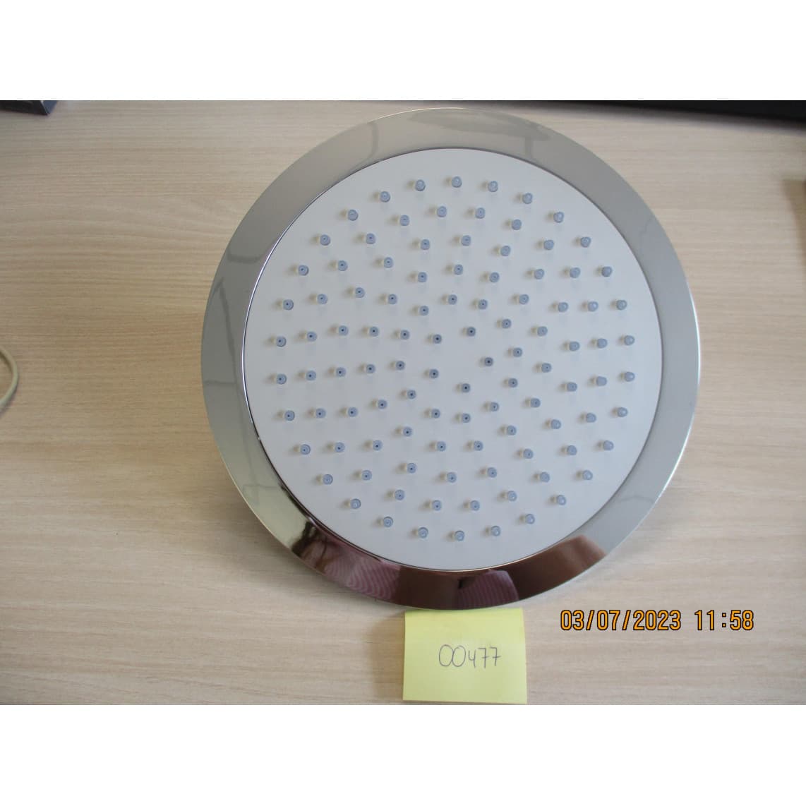 00477 Douche de tête, chrome/gris clair, entre autres pour 5870113