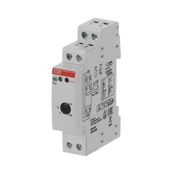 Interrupteur créprusculaire + capteur de luminosité 1NO 230V