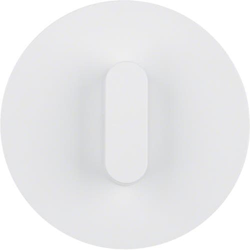 Plaque de recouvrement avec manette pour interrupteur rotatif / poussoir Serie R.classic Blanc polai