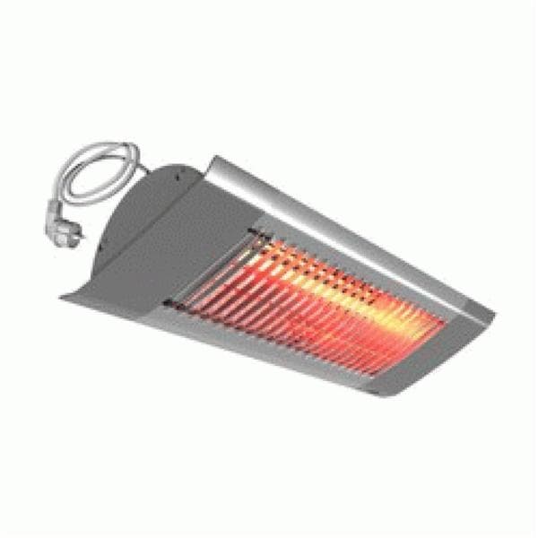 Chauffage de terrasse radiant halogène 1000W Gris diffusion orientée