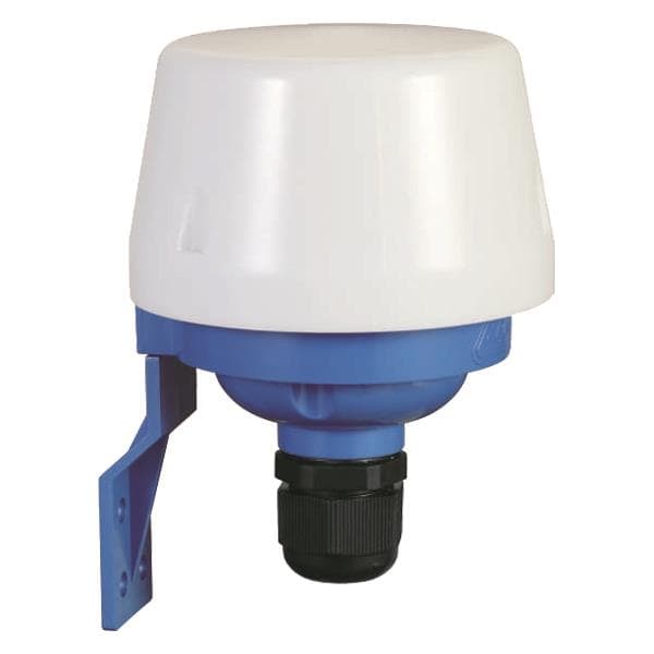 Détecteur crépusculaire Blanc apparent rond IP44 maximum 1000W Led