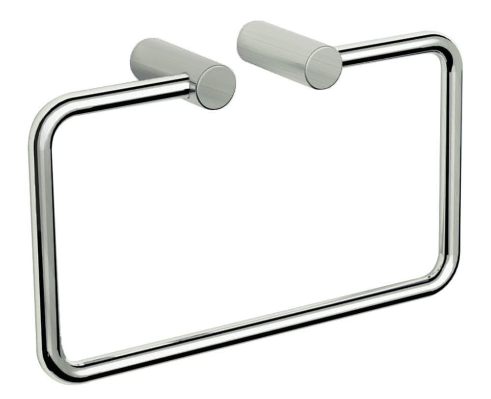 Van Marcke Tilde porte-serviettes anneau mural 210x120x50mm laiton nickel brossé