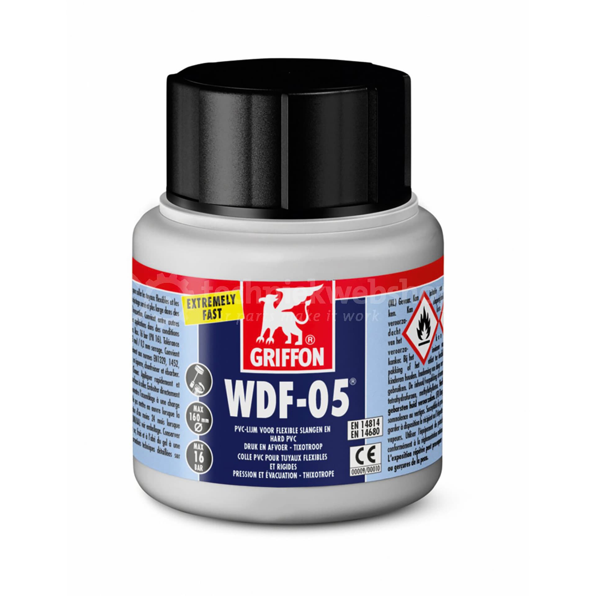 COLLE PVC WDF05 BIDON AVEC PINCEAU GOUPILLON 250 ML 6307287