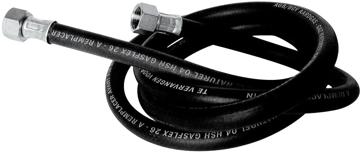 TUYAU GAZ COMPLET FF +ECROU 1/2"- 75CM