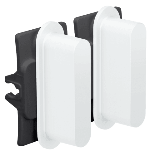 Ensemble Niko Rocker pour des fonctions de commutation double, couleur steel white coated