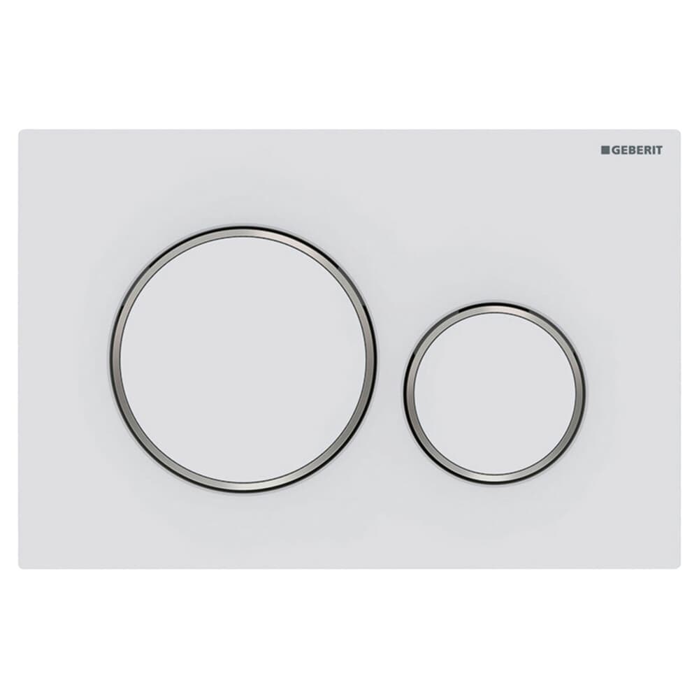Geberit Sigma20 plaque de commande pour réservoir de chasse encastré blanc mat