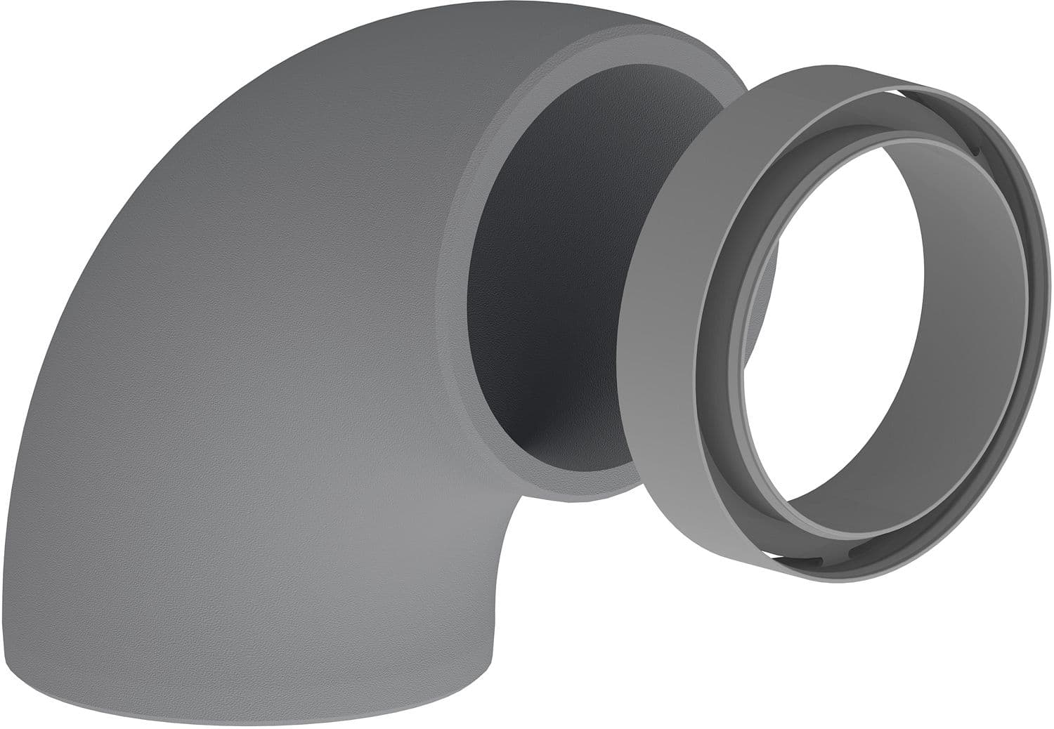 COUDE ISOLE POUR SYSTEME DE VENTILATION RACCORD INCL.160MM 90°