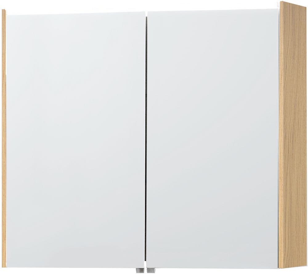 ARMOIRE DE TOILETTE MOLTO 81CM AVEC ECLAIRAGE LEDLINE CHENE BRONZE