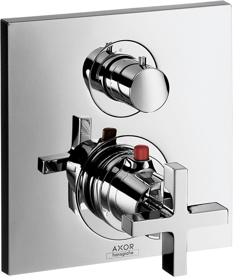 SET DE FINITION THERMOSTAT A ENCASTRER + INVERSEUR CITTERIO HANSGROHE CHROME