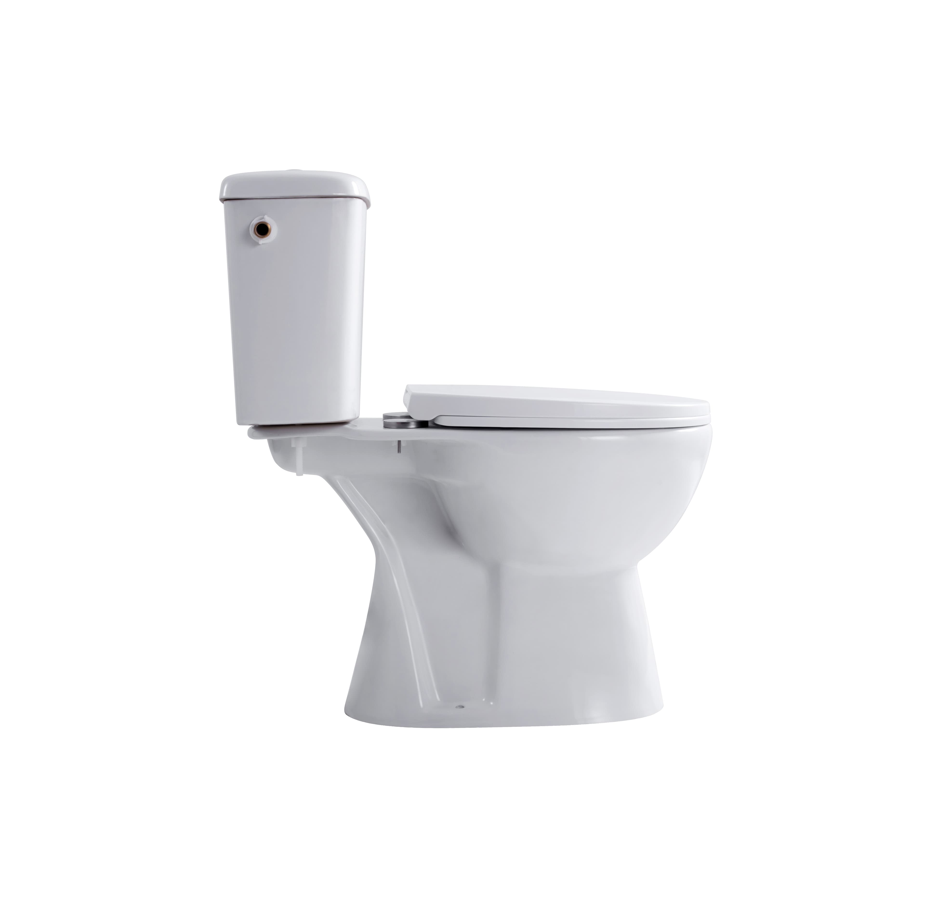 ALONI PRO DUOBLOK - CUVETTE À POSER - SANS BRIDE - S-TRAP - SORTIE VERTICALE - AVEC RÉSERVOIR - AVEC MÉCANISME DE CHASSE 4/6L - DOUBLE CHASSE - AVEC ABATTANT - SOFTCLOSE - QUICK RELEASE - 39X73X67 CM - BLANC