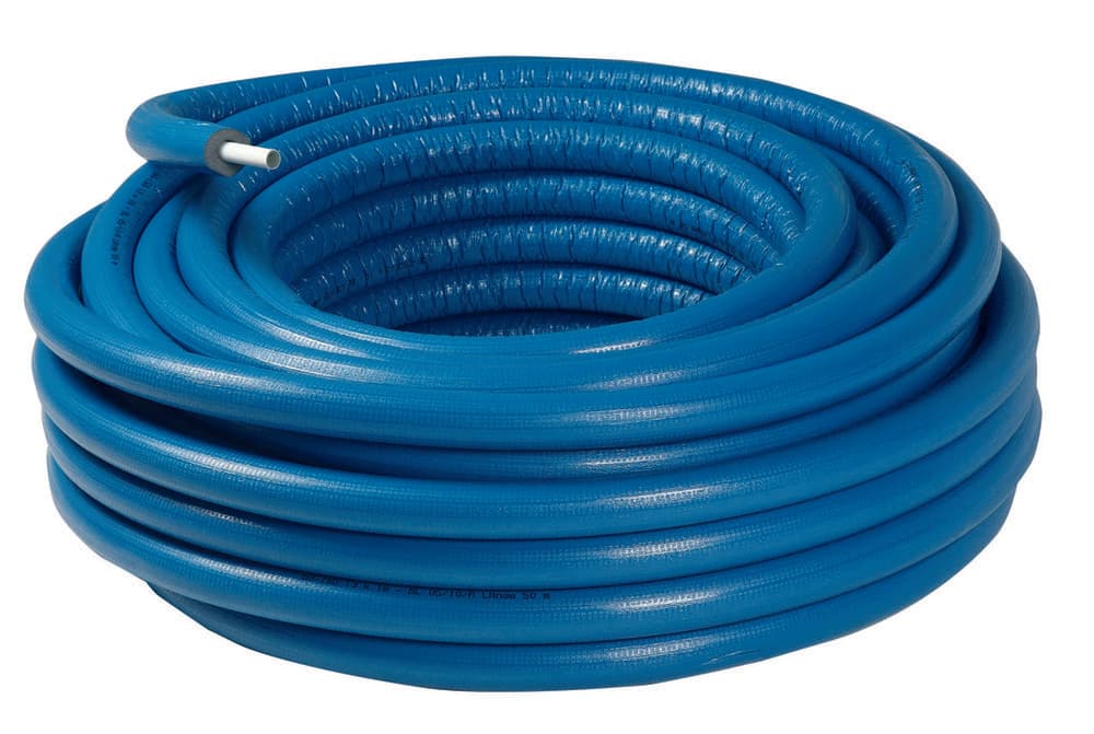 Comap Multiskin MS4 tube multicouche rouleau Pex-Alu pré-isolé bleu 6mm D20 50m