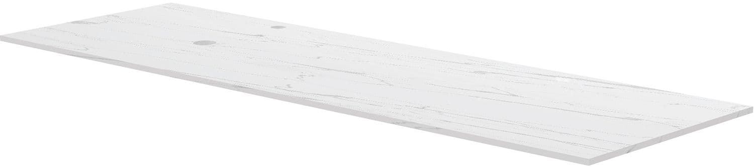 TABLET MARBRE CERAMIQUE PURO L160 H1,2 1VIDAGE/TROU ROBINET GAUCHE WHITE CALACATTA