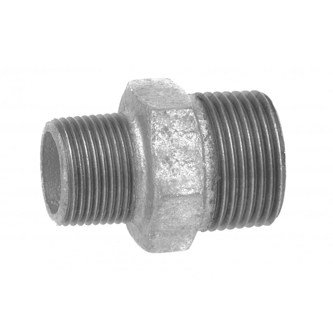989792060 FM mamelon double réducteur, galvanisé, 3/4" M x 1/2" M, (245) (5x)