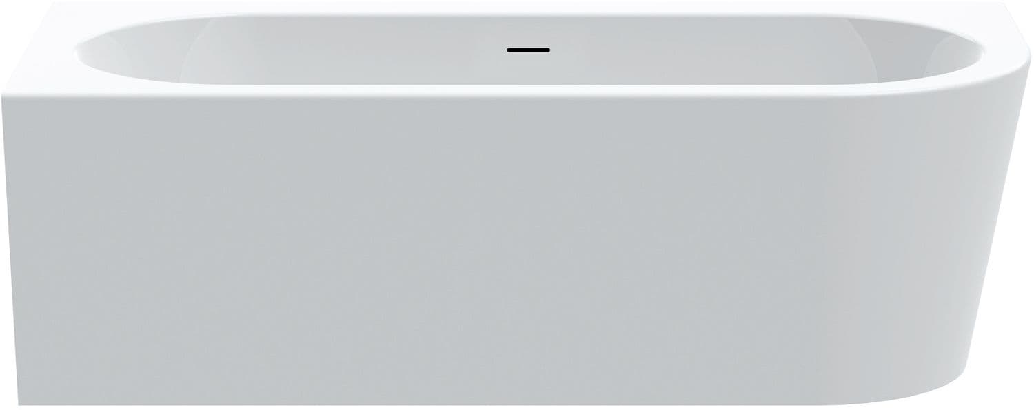 BAIGNOIRE POOL CORNER GAUCHE ACRYL 180-80 BLANC MAT+SET DE FINITON VIDAGE BLANC MAT