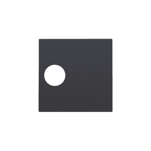 Set de finition pour connexion coaxiale simple pour TV, couleur anthracite coated