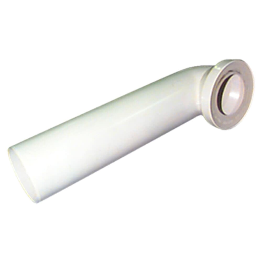 Nicoll coude WC long 90° D 75 mm L 500 mm PVC blanc