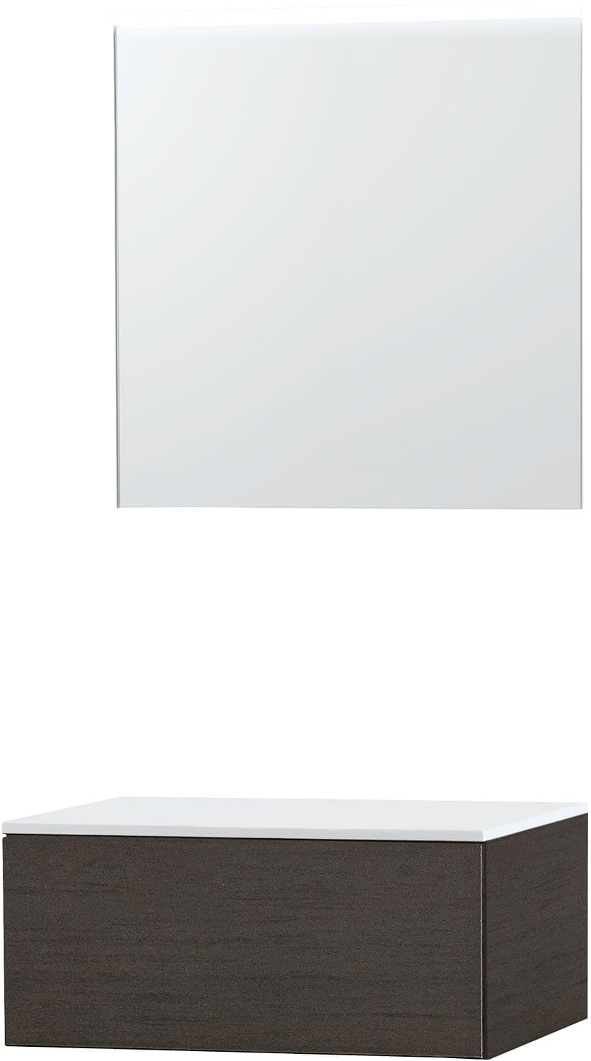MEUBLE PURO SOLO WENGE 70 1TIROIR SOLID A POSER MIROIR