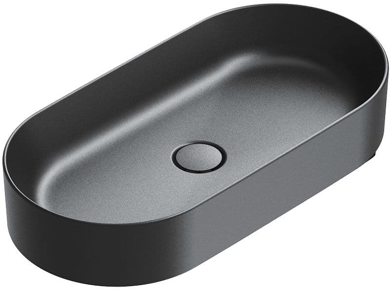 VASQUE A POSER ZERO CATALANO CATAGLAZE+ 70X35 H12 SANS TROP-PLEIN NOIR MAT