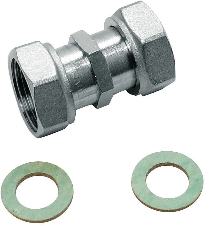 RACCORD POUR COMPTEUR 2 ECROUS LIBRES 3/4"FF