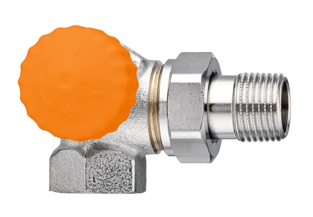 Heimeier Eclipse robinet thermostatique débit double équerre gauche 1/2"F