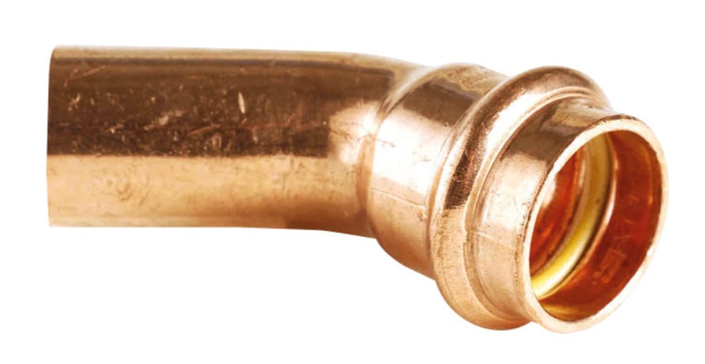 Conex Bänninger raccord sertir profil B cuivre gaz coude 45° MF 22
