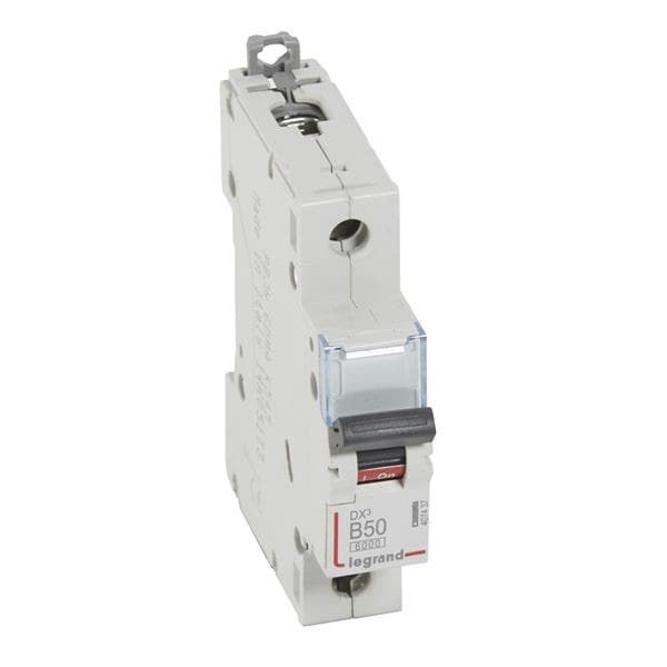 Disjoncteur DX³ 6000A / 10kA 1 pôle courbe B 50A 230 / 400V - 1 module