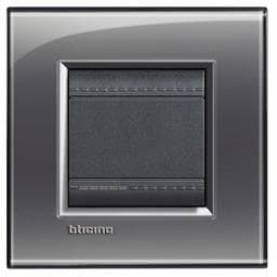 LivingLight - plaque rectangulaire 2 modules London fog