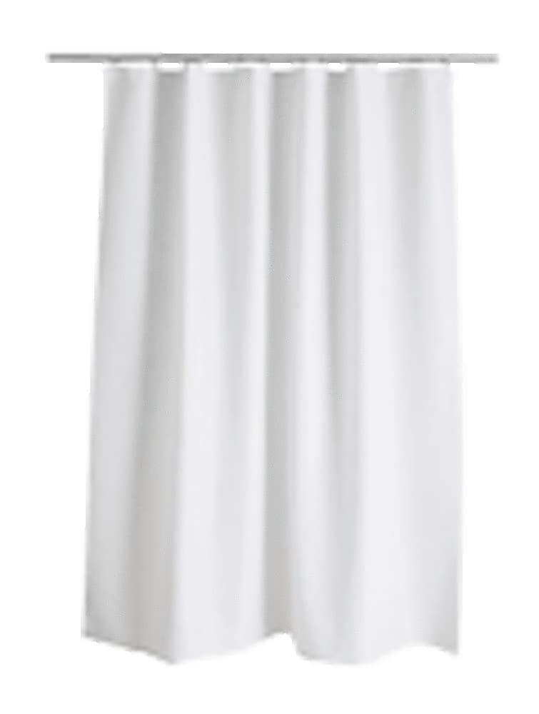 Rideau de douche PEVA plastique 900x1800mm blanc non transparent 6 d'oeillets