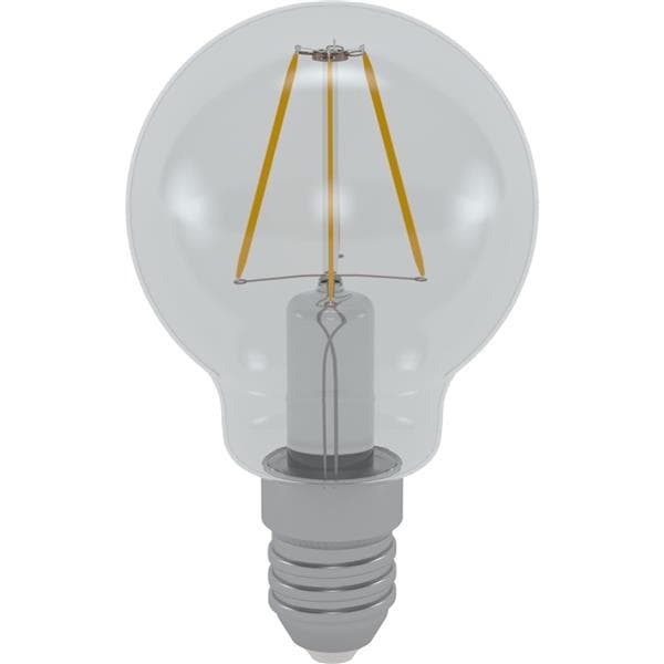 Petite lampe boule Led filament 4W E14 claire 3000K WW non dimmable