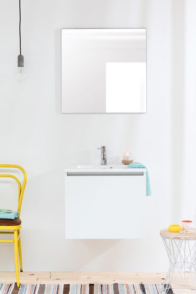 intro ensemble sous-meuble Tempus 60cm 1 porte 1 lavabo encastré blanc